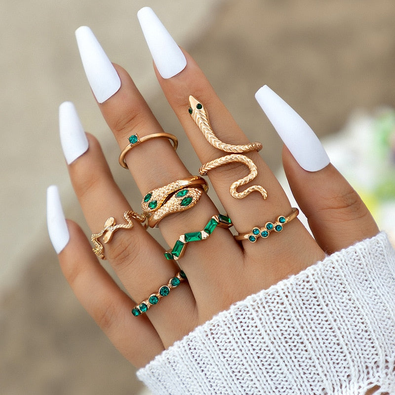 Snake Rings Collection