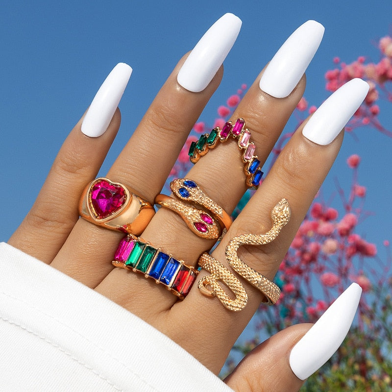 Snake Rings Collection